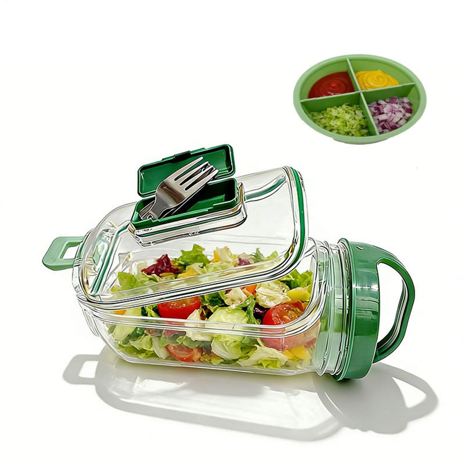 Meal Prep Gym Food - Контейнер для салата с боковым открытием,